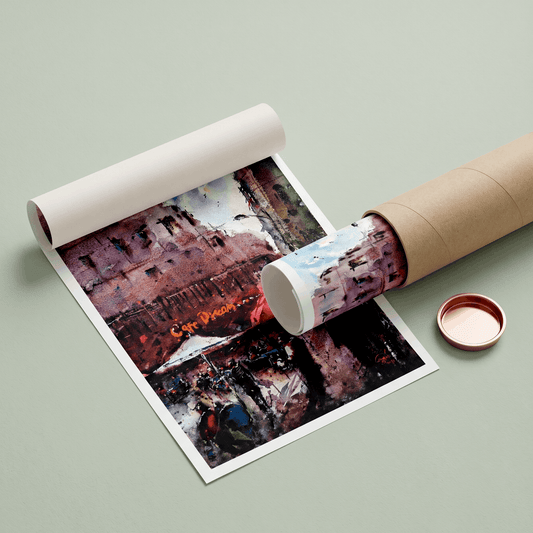 Crimson Evenings - Art Print
