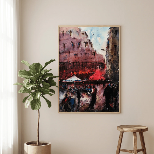 Crimson Evenings - Art Print