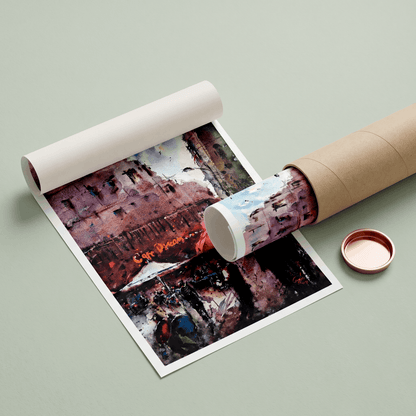 Crimson Evenings - Art Print