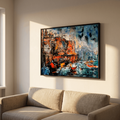 The City Remembers- Varanasi - Art Print