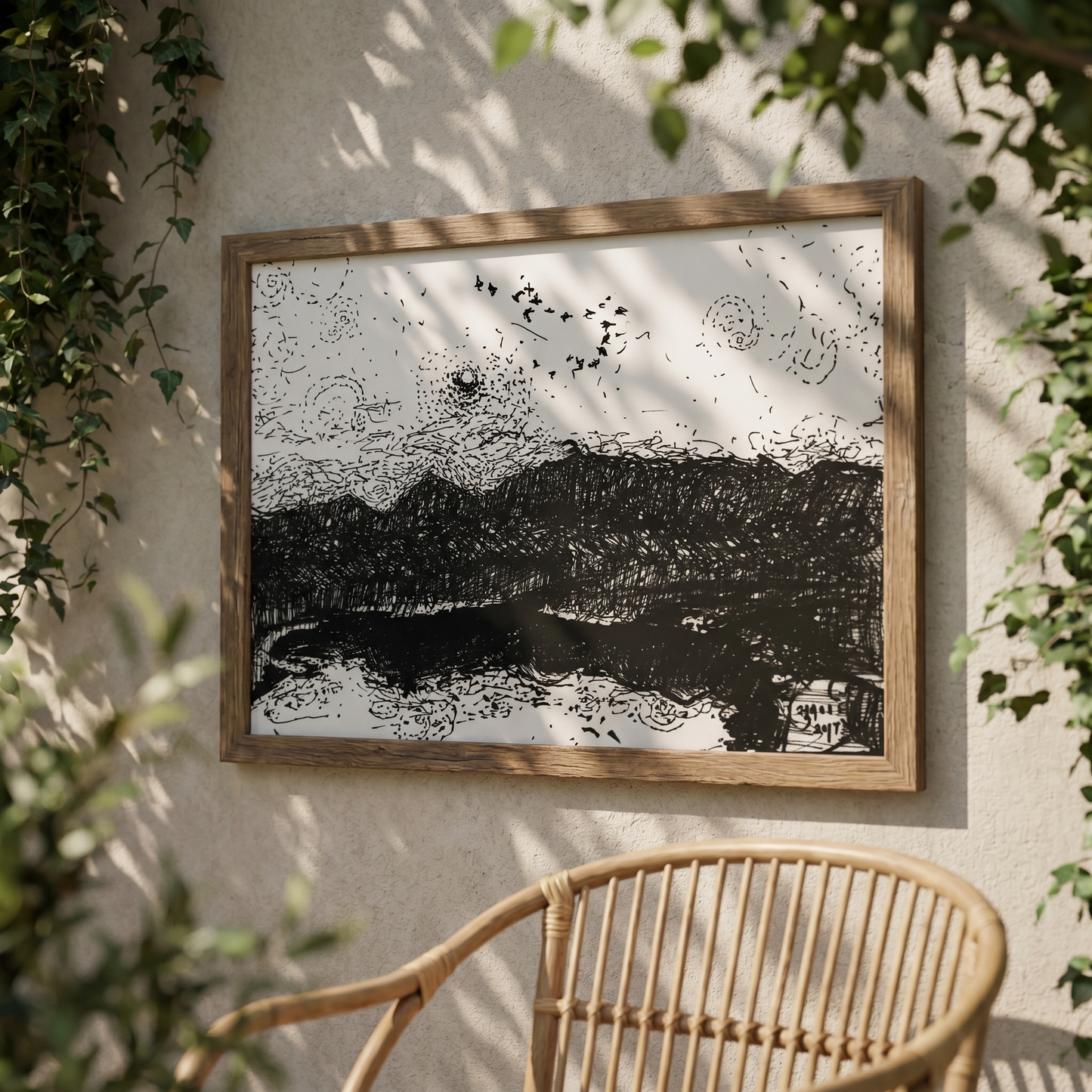 Between Two Horizons - Art Print