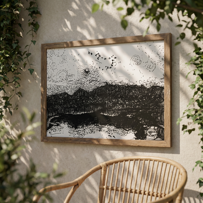 Between Two Horizons - Art Print
