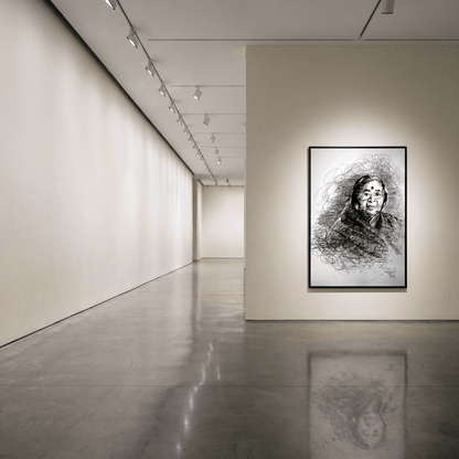 Portrait of Shanta Shelke - Art Print