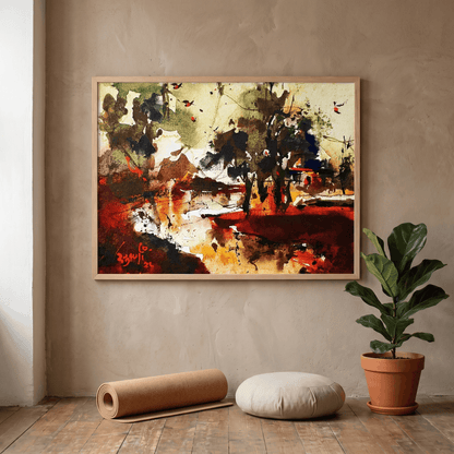 Under the Old Trees - Art Print