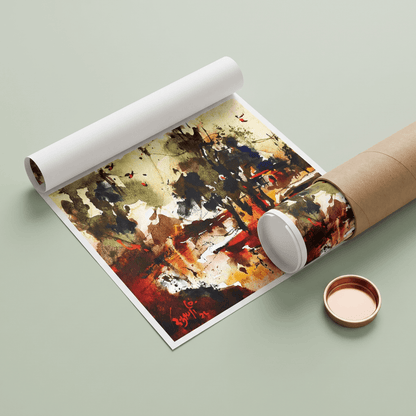 Under the Old Trees - Art Print