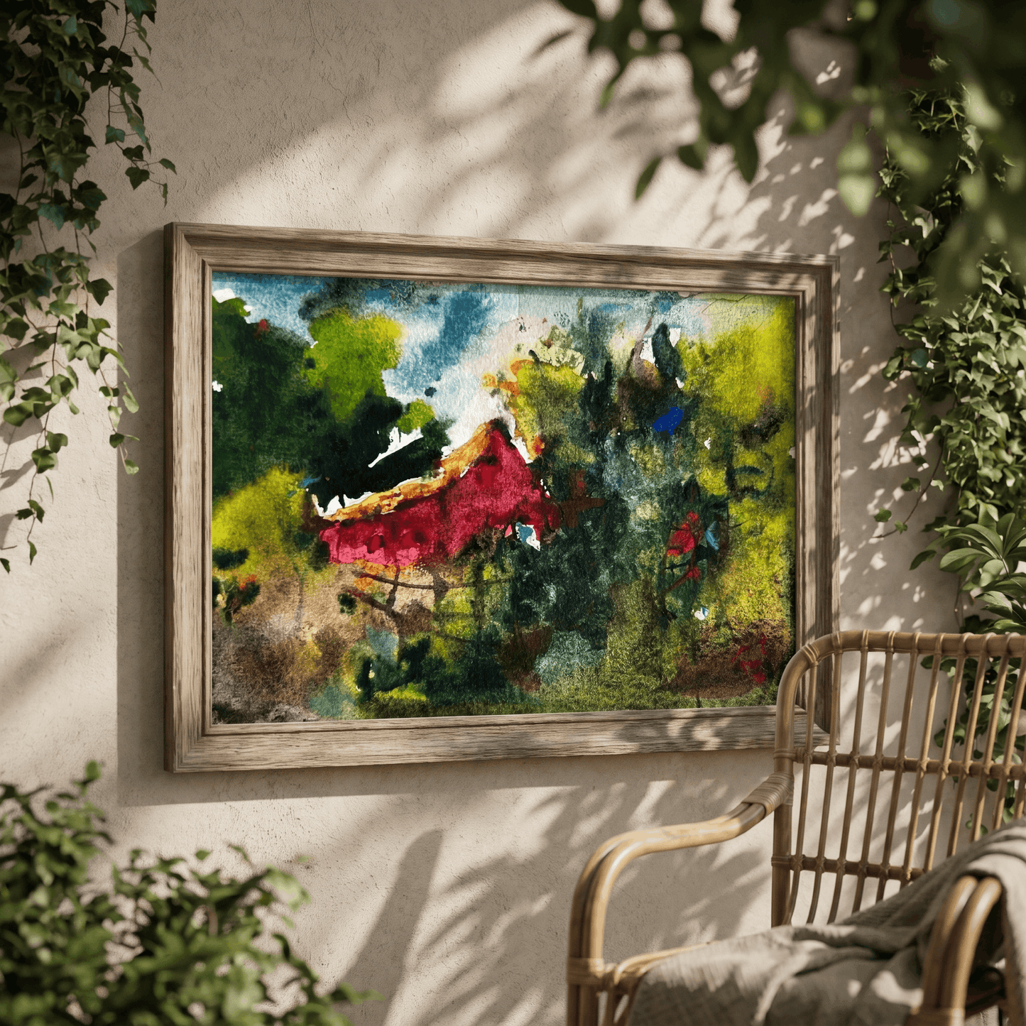 The Red House - Art Print