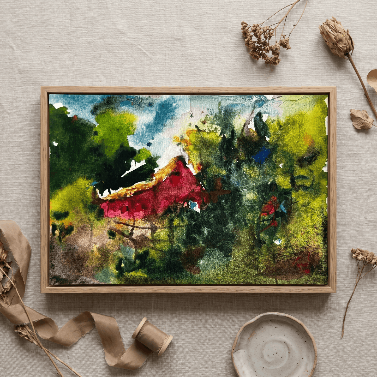 The Red House - Art Print