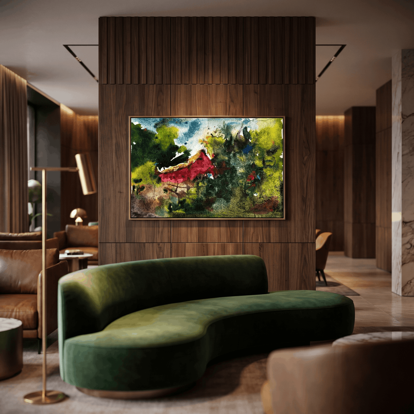 The Red House - Art Print