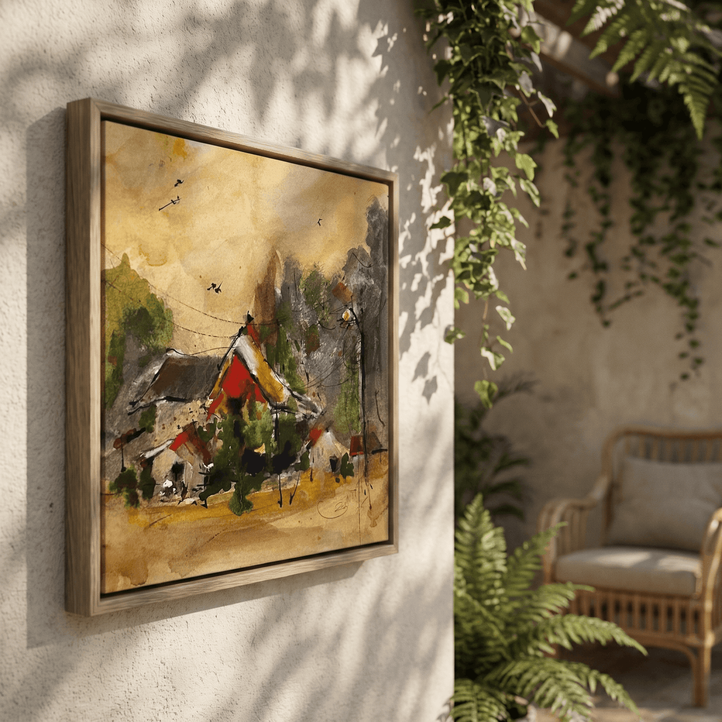 Under the Golden Sky - Art Print