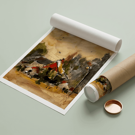 Under the Golden Sky - Art Print