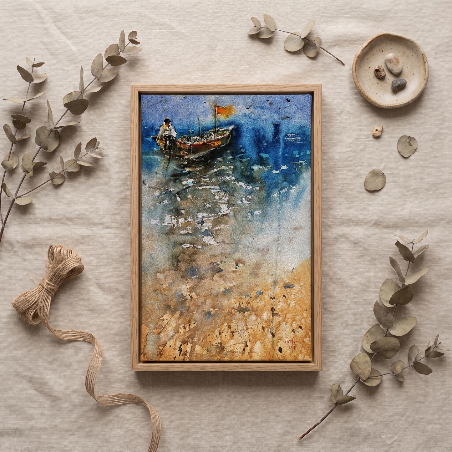 Across Quiet Waters - Art Print