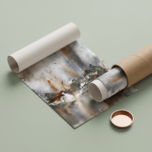 A Village in Haze - Art Print