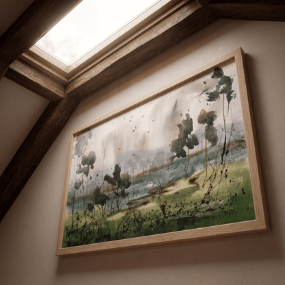 The Road Through the Green - Art Print