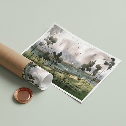 The Road Through the Green - Art Print